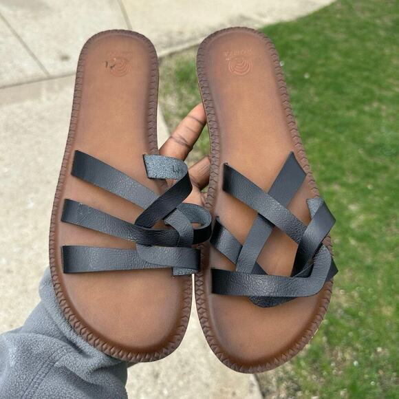 HIGH TIDE LADIES "SEINA" OXEN SANDAL Size 11 Black Shoes - Picture 11 of 11